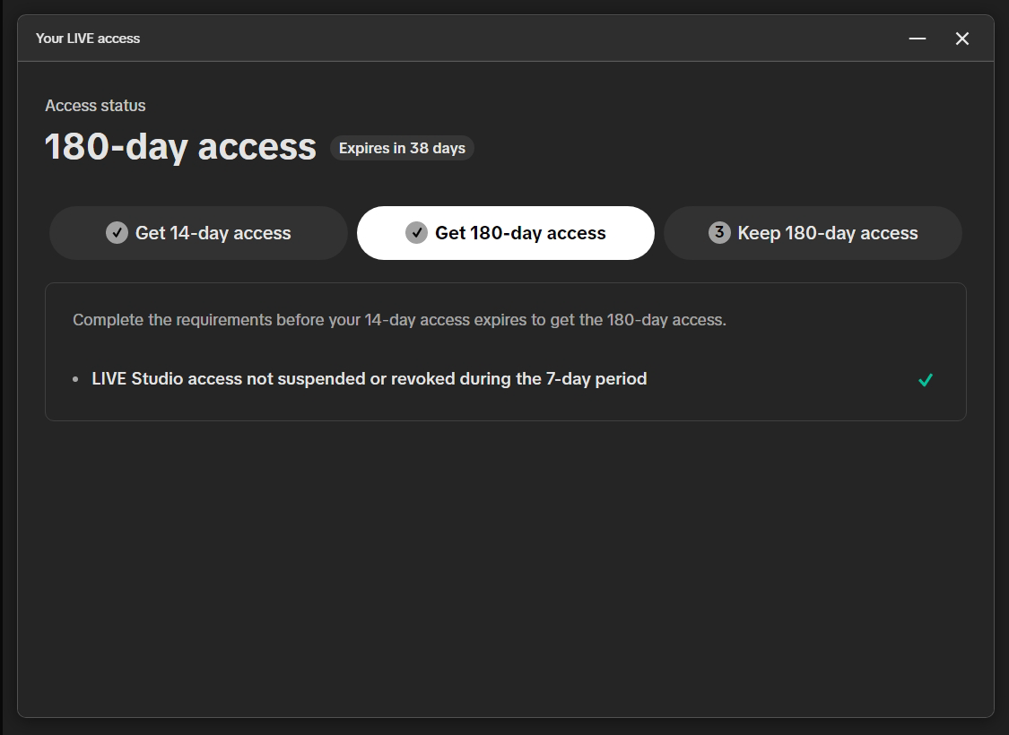 Apply for LIVE access LIVE Studio Help Center